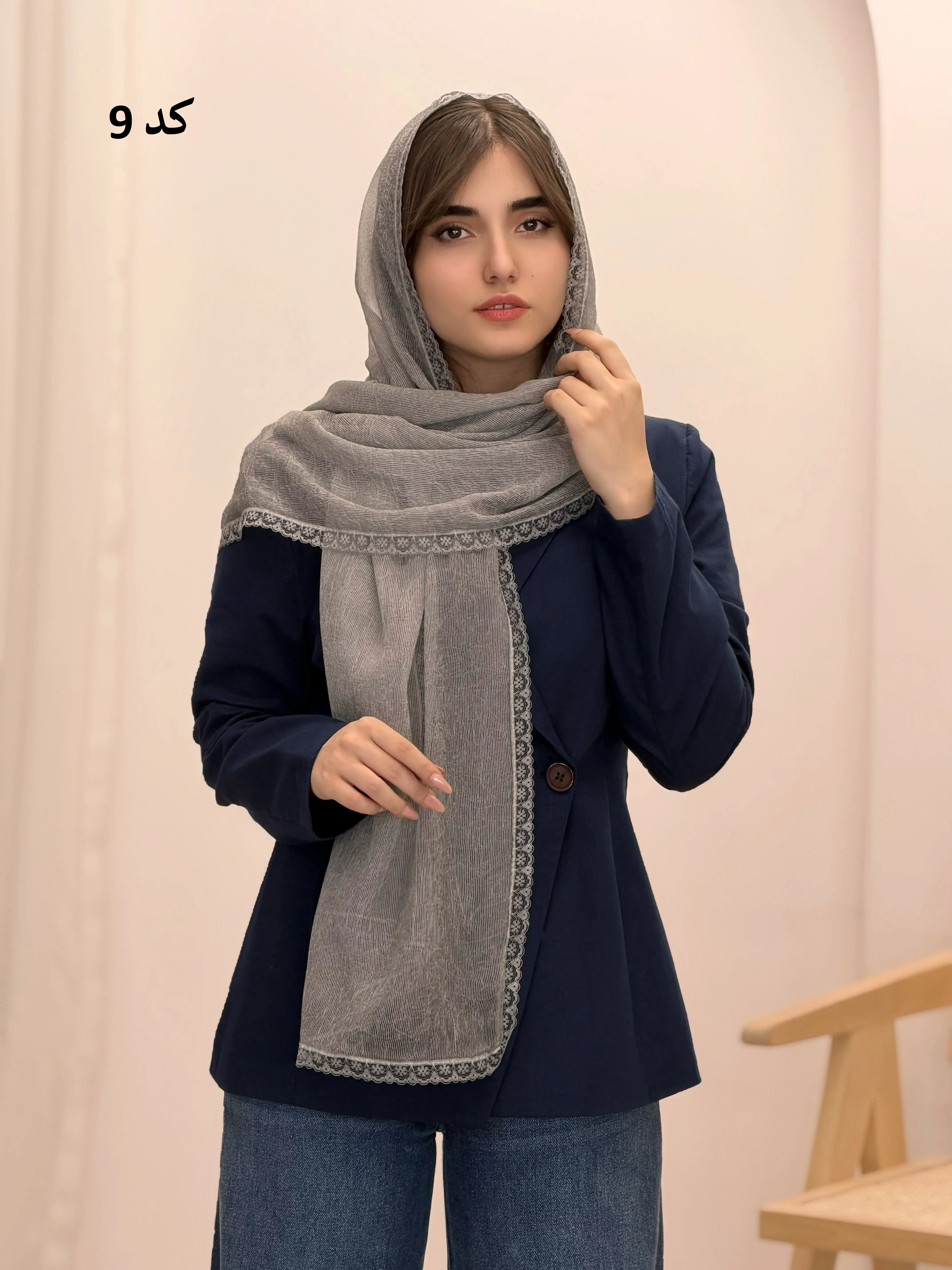 6571-شال ابریشم تیهو